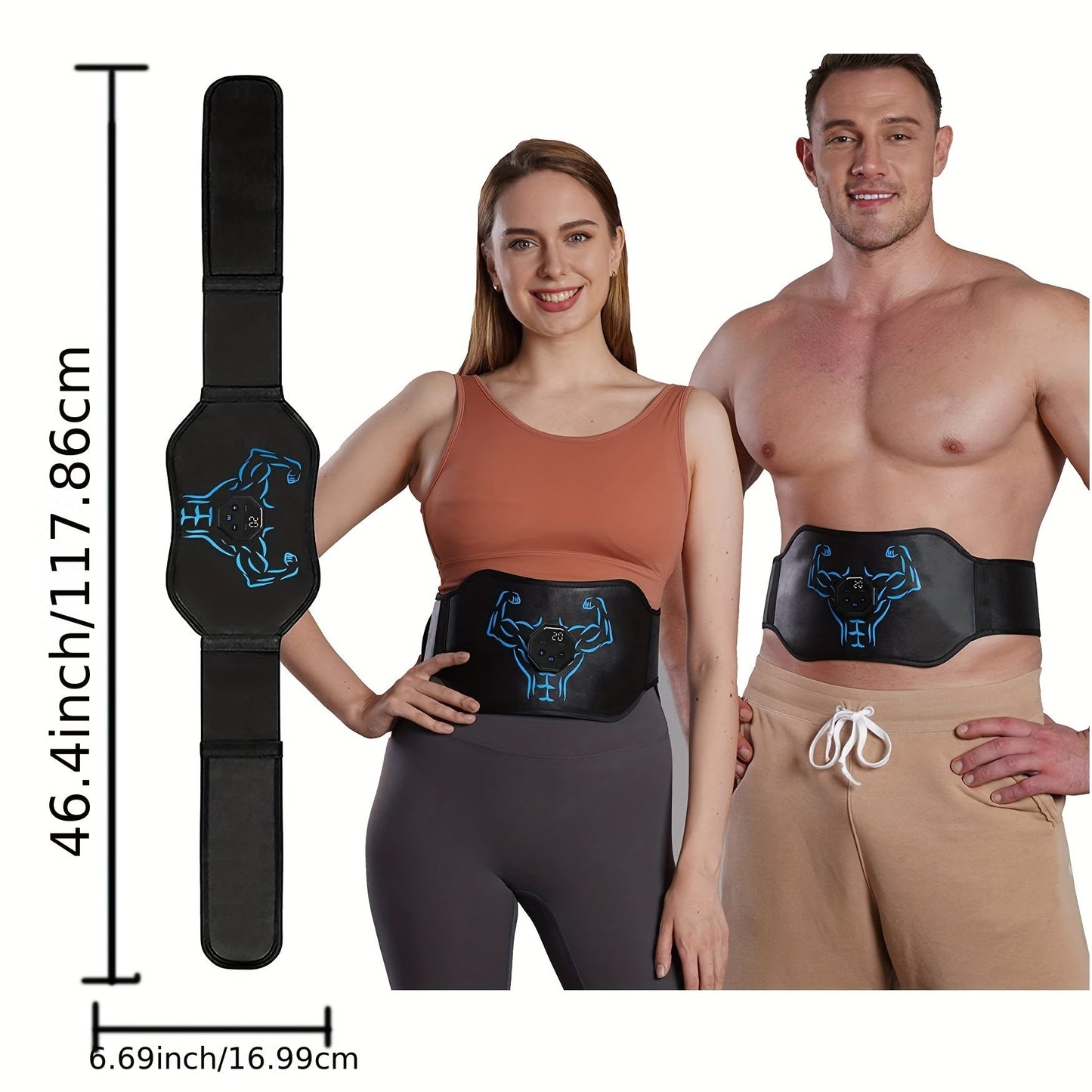 Portable USB Abdominal Stimulator for Muscle Training and Relaxation