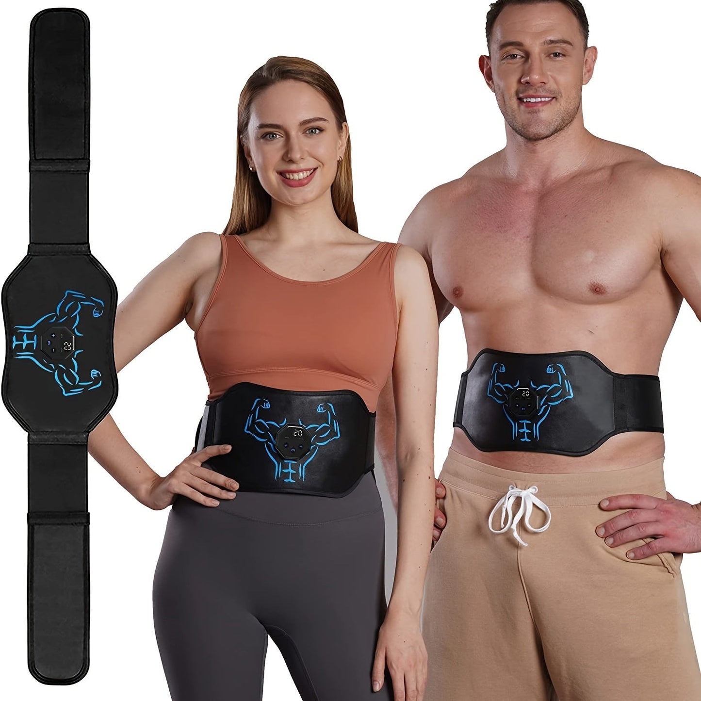 Portable USB Abdominal Stimulator for Muscle Training and Relaxation