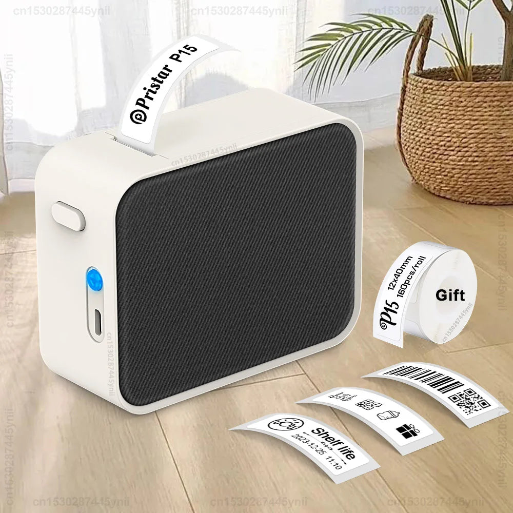 P15 Label Maker Mini Portable Thermal Label Printer Similar as D11 D110 D101 Marklife P15 Label Machine DIY P15 Label Sticker