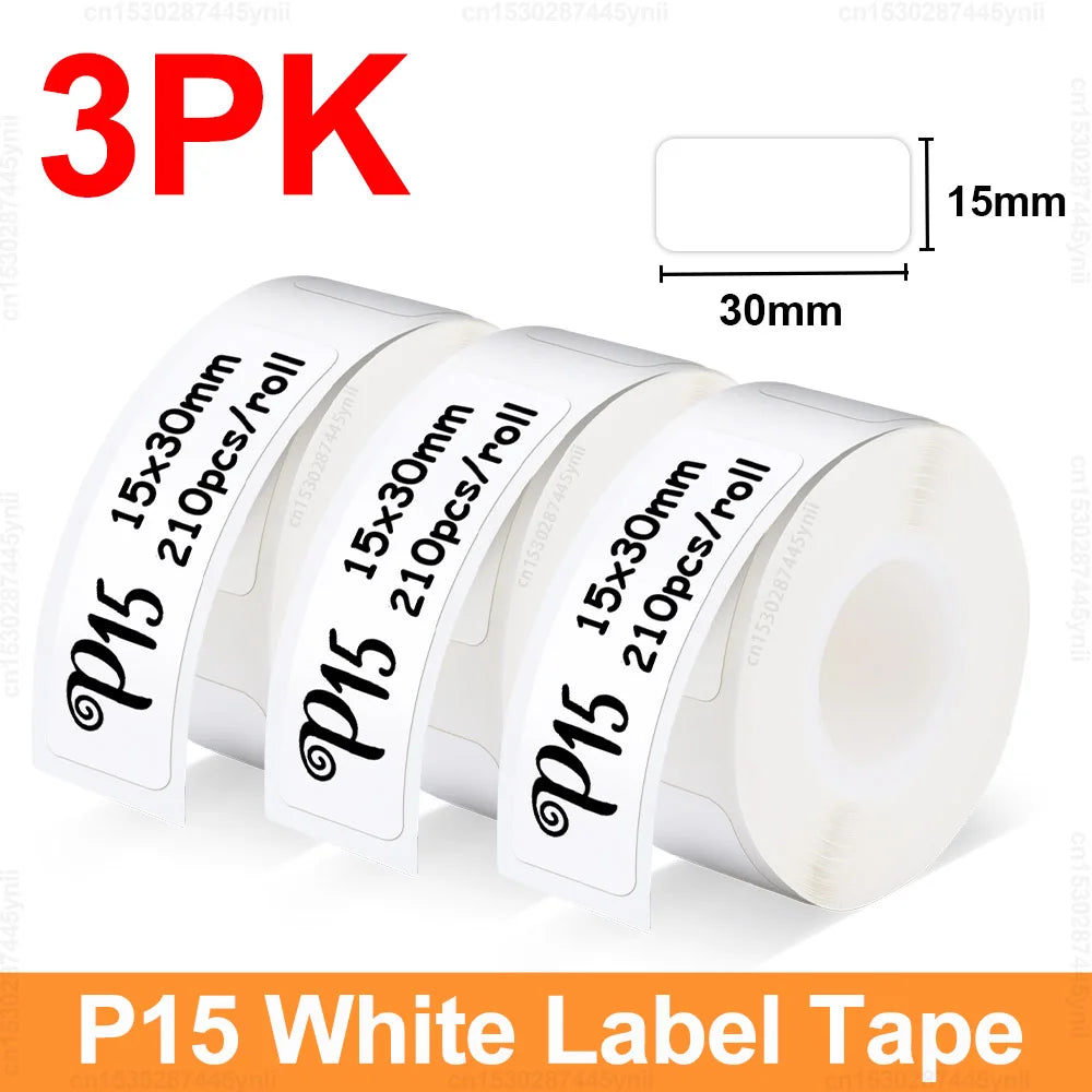 P15 Label Maker Mini Portable Thermal Label Printer Similar as D11 D110 D101 Marklife P15 Label Machine DIY P15 Label Sticker