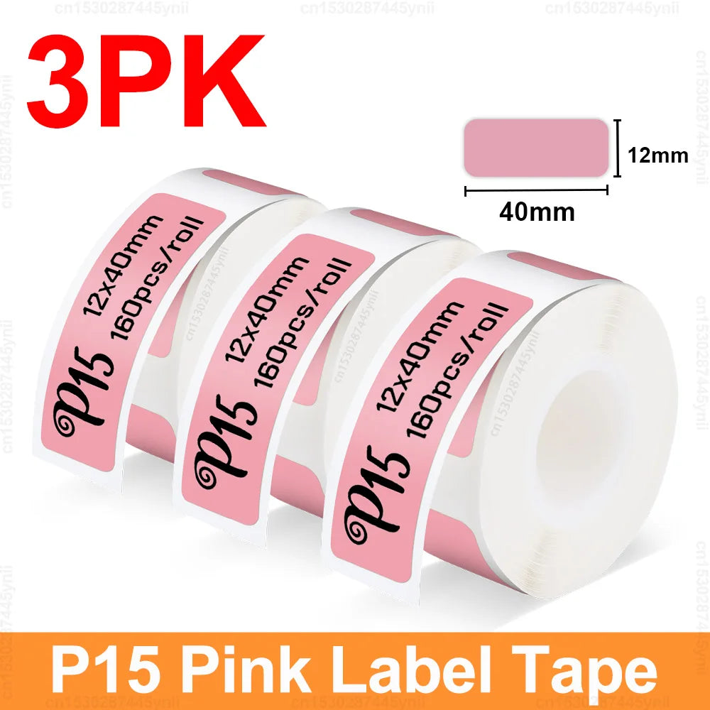 P15 Label Maker Mini Portable Thermal Label Printer Similar as D11 D110 D101 Marklife P15 Label Machine DIY P15 Label Sticke