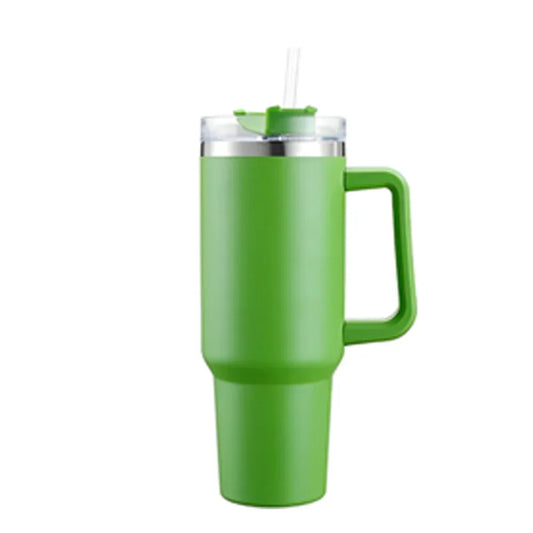 40oz Stainless Steel Vacuum Insulated Tumbler Customizable Coffee Mug with Handle Stylish Outdoor Drinkware for Travel