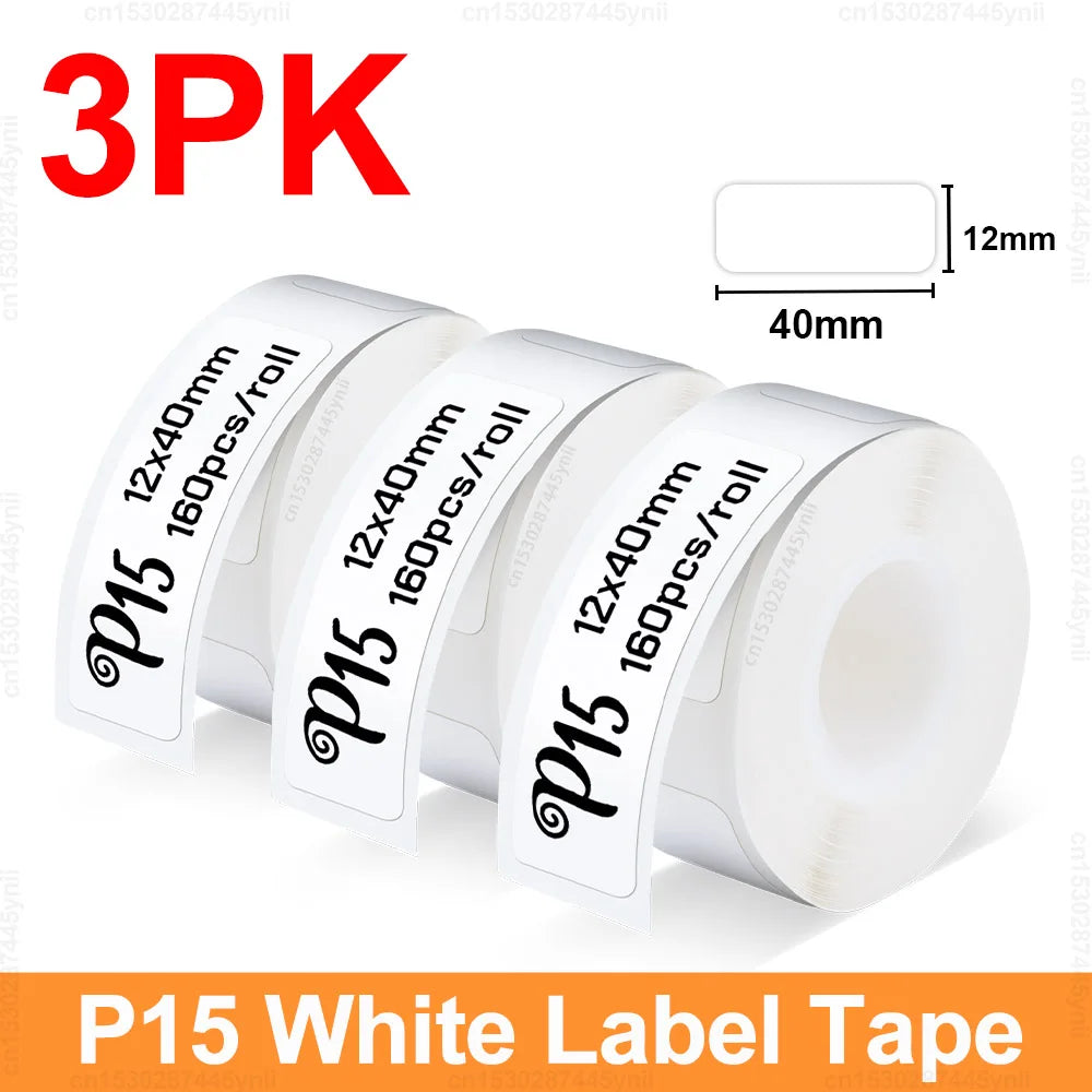 P15 Label Maker Mini Portable Thermal Label Printer Similar as D11 D110 D101 Marklife P15 Label Machine DIY P15 Label Sticker