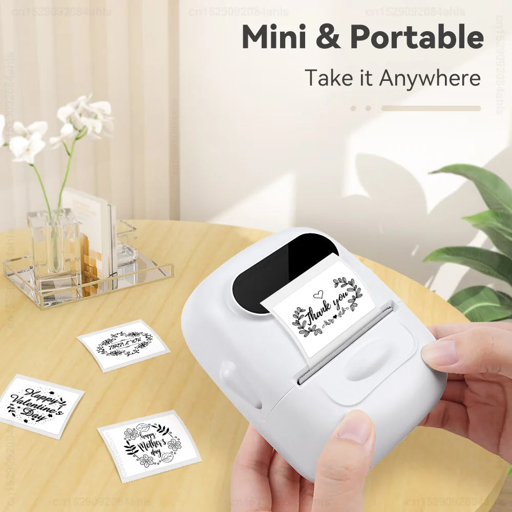 P50 Thermal Label Printer Similar to Marklife P50 M110 Label Machine Portable Mini Bluetooth Labeler Printing Adhesive Sticker